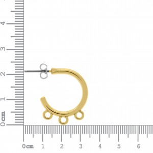 Base para Brinco Argola Ouro 23mm