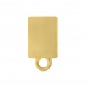 Base para Brinco Retangular Ouro 13mm