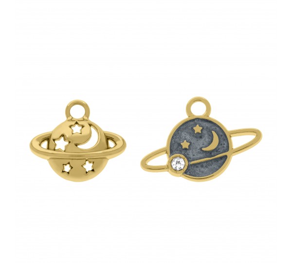 Conjunto Pingentes Planetas Ouro