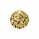 Pingente Redondo com Textura Ouro 23mm