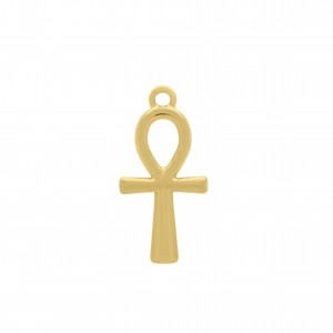 Pingente Cruz ANKH Ouro 30mm