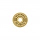 Pingente Redondo Be Strong Be Brave Ouro 21mm