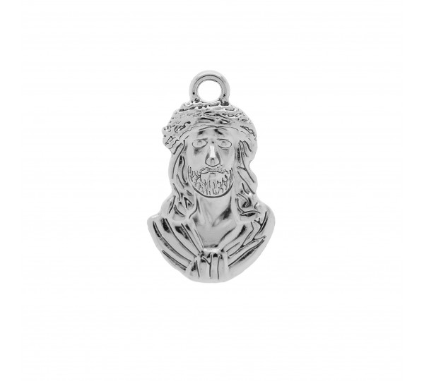 Pingente Jesus Cristo Níquel 23mm