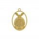 Pingente Medalha Espírito Santo Ouro 34mm
