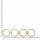 Montagem com 4 Argolas para Pulseira Ouro 143mm