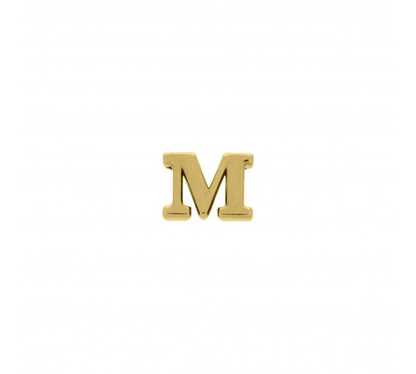 Passador Letra M Ouro 10mm