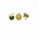 Conjunto Pingentes Praia Ouro