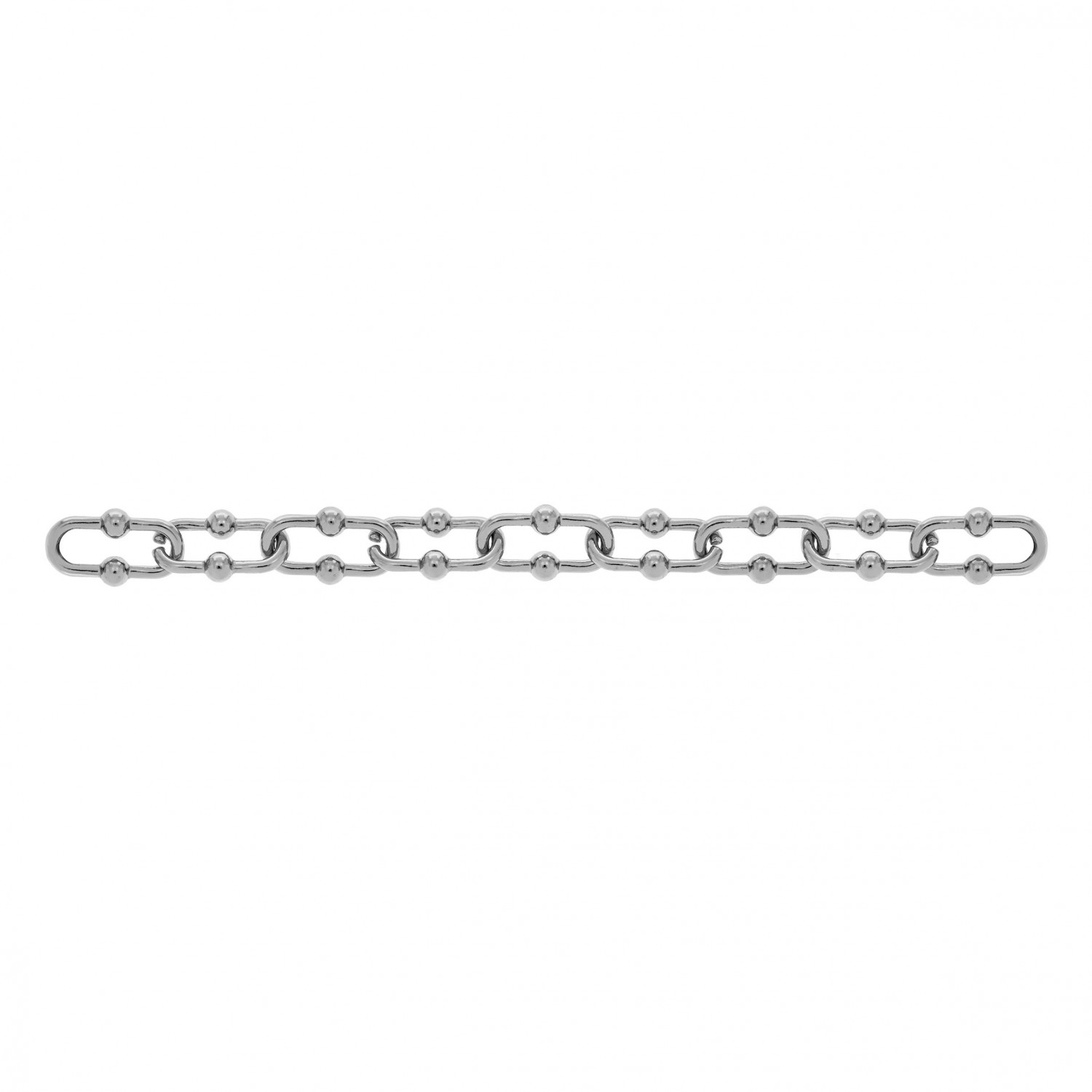 Corrente Injetada com Bolinhas Níquel 154mm