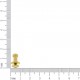 Carrapeta com Parafuso Ouro 10mm