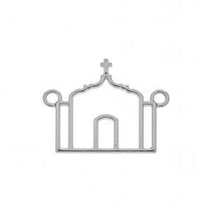 Pingente Igreja Trancoso Níquel 32mm