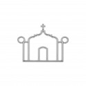 Pingente Igreja Trancoso Níquel 32mm