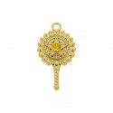 Pingente Ferramenta Oxum Ouro 34mm