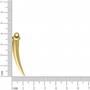 Pingente Dente de Sabre Ouro 41mm