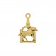 Pingente Estribo e Cavalo Ouro 27mm