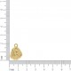 Pingente Pedra Orgânica Ouro 20mm