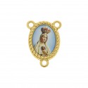 Entremeio Terço Nossa Senhora de Fátima Ouro 26mm