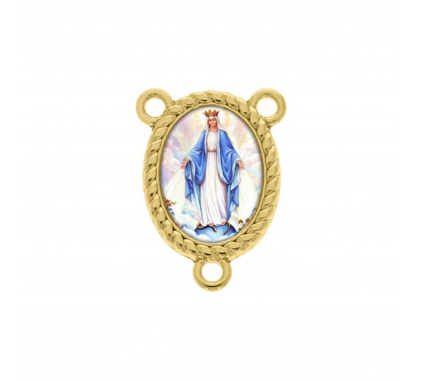Entremeio Terço Nossa Senhora das Graças Ouro 26mm