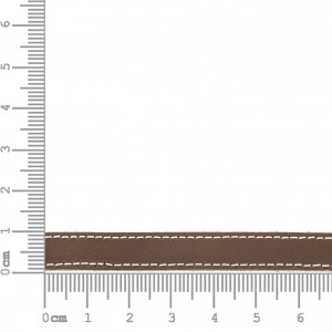 Tira com Costura Marrom 10mm