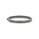 Pulseira Pai Nosso Grafite Escovado 76mm