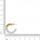 Brinco Ouro com Marfim 24mm