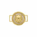 Bridão Tigre Ouro com Pérola 40mm