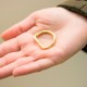 Meia Argola Ouro 30mm