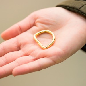 Meia Argola Ouro 22mm