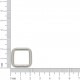 Argola para Bolsa Quadrada Níquel 15mm