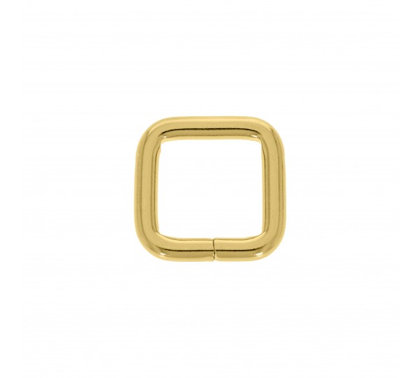 Argola para Bolsa Quadrada Ouro 15mm