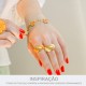 Anel de Corda Laranja com Ouro N° 19
