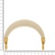 Alça para Bolsa Off White com Ouro 132mm