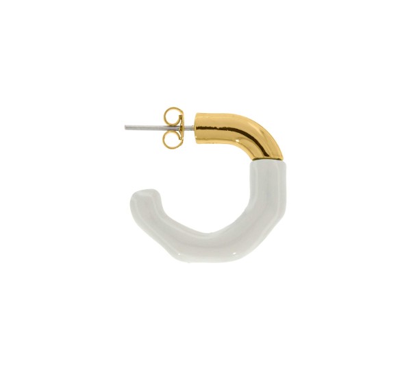 Brinco Ouro com Marfim 24mm
