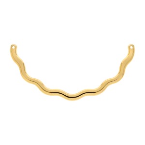 Base para Colar Ondulada Ouro 139mm