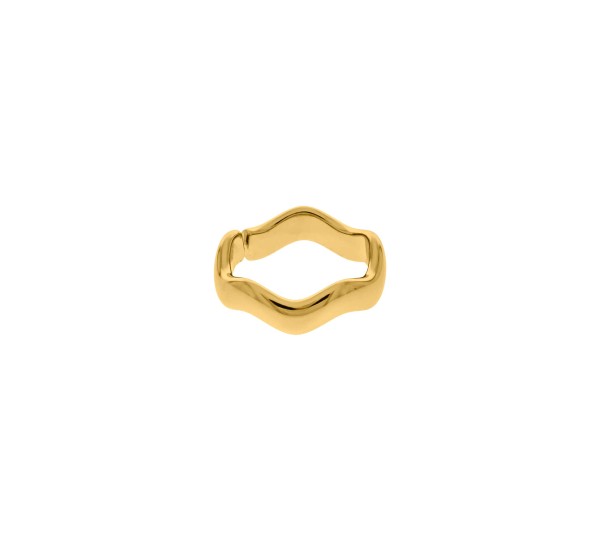 Anel Ondulado Ouro N° 21