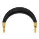 Alça para Bolsa Preto com Ouro 132mm