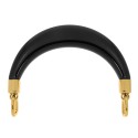 Alça para Bolsa Preto com Ouro 132mm