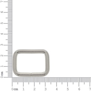 Argola para Bolsa Quadrada Níquel 25mm