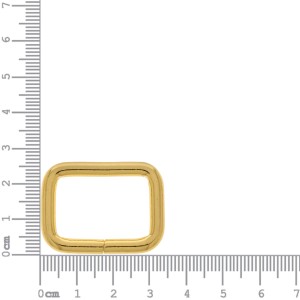 Argola para Bolsa Quadrada Ouro 25mm