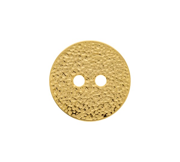 Botão Para Costura com Textura Ouro 25mm