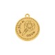 Pingente Oxum Ouro com Amarelo 26mm