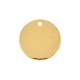 Placa Redonda Lisa Ouro 40mm