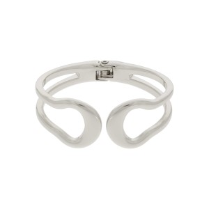 Bracelete Maxi Prateado 68mm