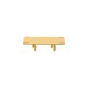 Placa de Metal Ouro com Garra 40mm