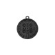 Pingente Medalha São Bento Preto Fosco 29mm