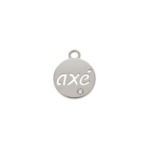 Pingente Medalha Axé Níquel 20mm
