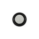 Brinco de Esfera Níquel com Preto 26mm