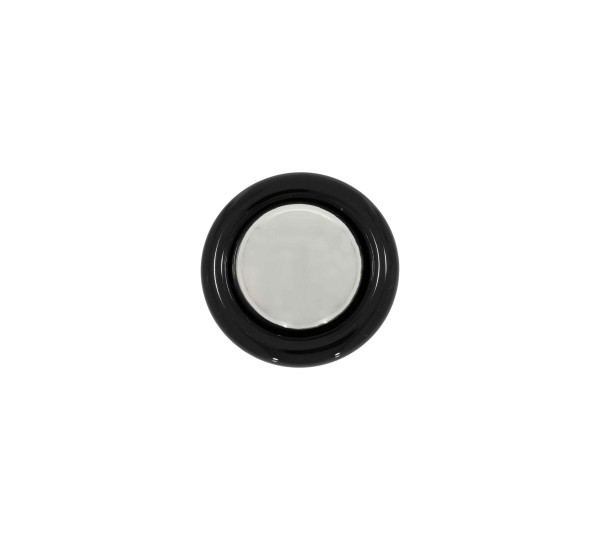 Brinco de Esfera Níquel com Preto 26mm