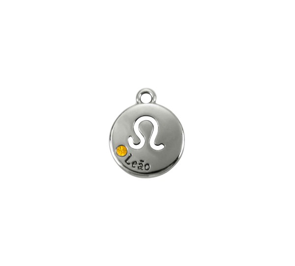 Pingente Signo Leão Níquel 15mm