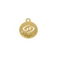 Pingente Signo Câncer Ouro 15mm