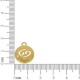 Pingente Signo Câncer Ouro 15mm